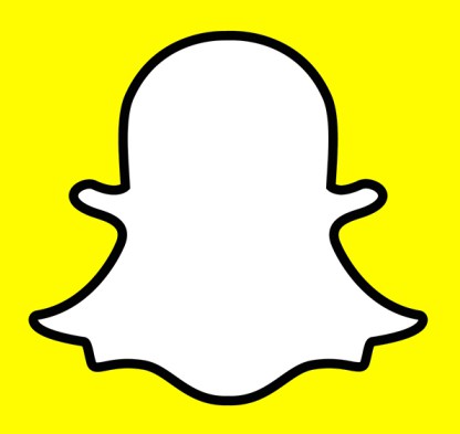simbolo amarelo snapchat logo